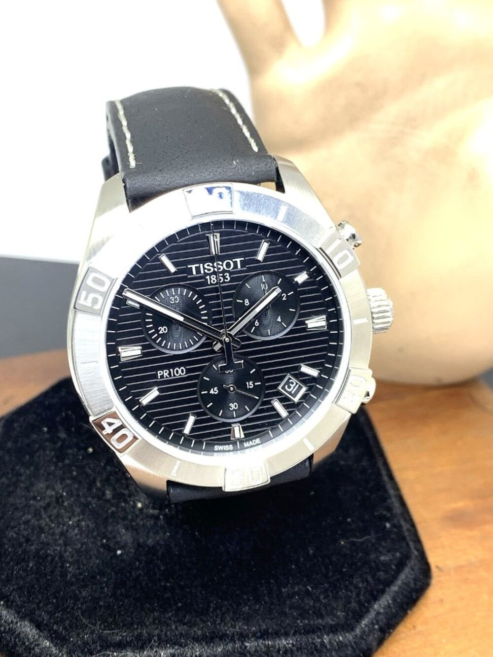 Tissot Men's Watch PR100 Swiss Quartz Chronograph 44mm Black Dial T1016171605100